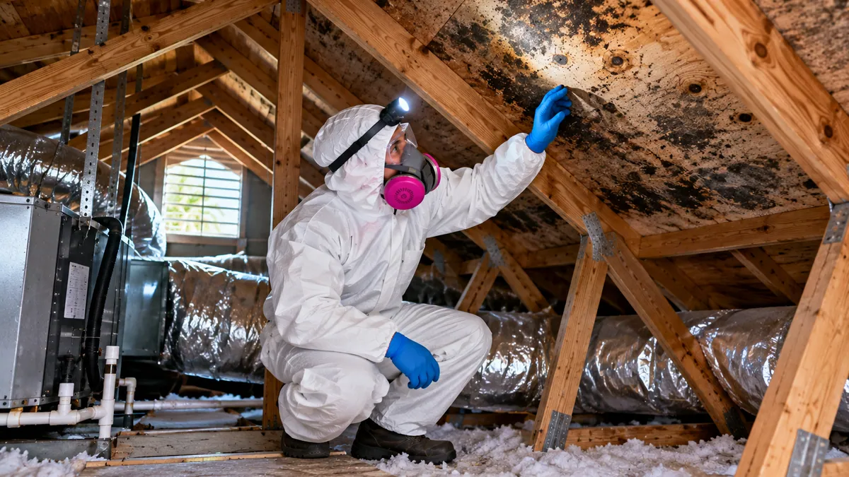 Attic Mold Removal in Palm Beach Gardens