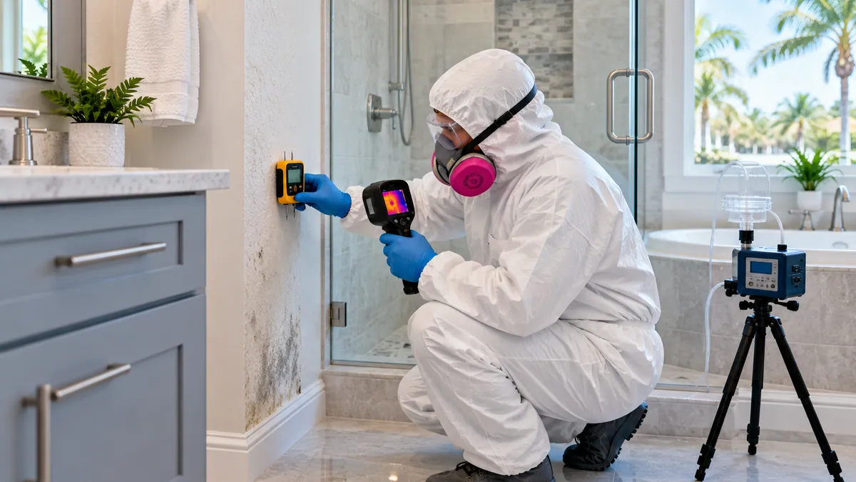 Mold Inspection and Testing in Palm Beach Gardens